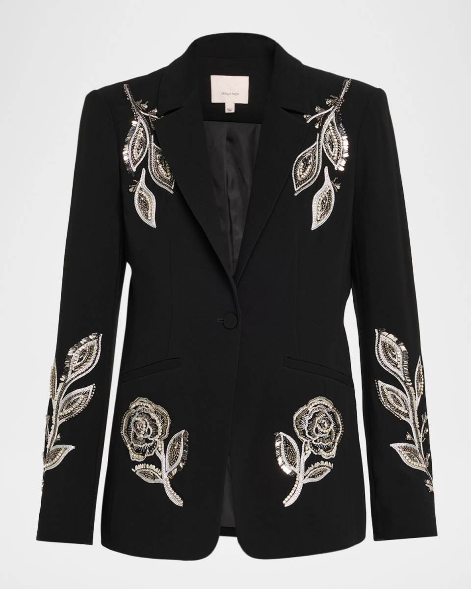 Karlie Beaded Paisley Blazer
